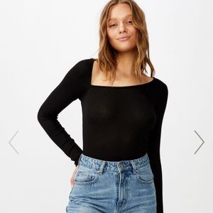 Braxton Asymmetric Long Sleeve Top